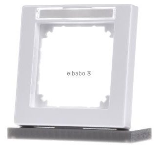 1x рамка AWS/GL с держателем для надписи - одностворчатая рамка, белая 470125