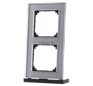 Рамка со стеклом 2x диаметра, горизонтальная/вертикальная - Рамка 2x серебристая 489260