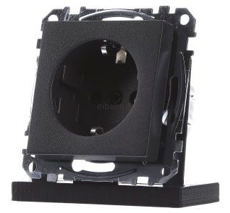 Розетка Schuko с антрацитовой защитой от случайного контакта - Розетка (MEG2300-0414)