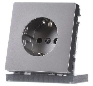 Розетка Schuko, нержавеющая сталь, с клеммами для подключения - Электрическая розетка MEG2300-6036