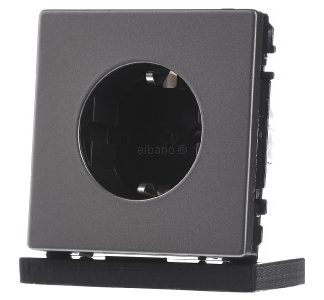 Никелированная розетка Schuko с клеммами для подключения - электрическая розетка MEG2300-6050