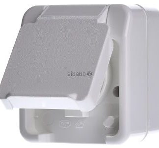 Розетка Schuko, белый цвет - Розетка (MEG2300-8019)