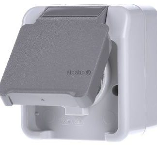 Розетка Schuko светло-серого цвета - Розетка (MEG2301-8029)