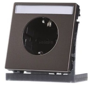 Розетка Mockamet с разъемом Schuko и полем для письма - Электрическая розетка MEG2302-6052