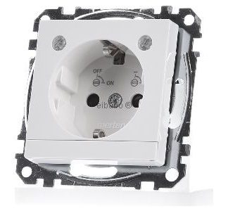 Розетка Schuko полярная белизна/глянцевая Lichtausl.LED-Belg. - Электрическая розетка MEG2304-0319