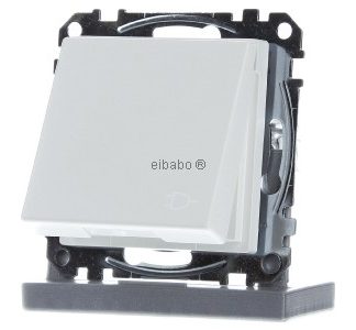 Розетка Schuko с белой откидной крышкой - Электрическая розетка MEG2310-0419