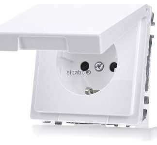Розетка Schuko с откидной крышкой - Электрическая розетка MEG2310-6035