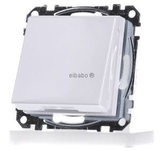 Розетка Schuko в альпийском белом/глянцевом цвете на петлях - Розетка (MEG2311-0325)