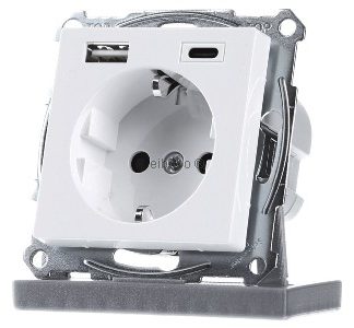 Розетка Schuko с USB-зарядным устройством - Вилка MEG2367-0325