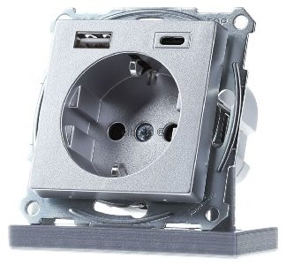 Розетка Schuko с USB-зарядным устройством - Вилка MEG2367-0460