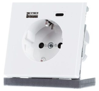 Розетка Schuko с USB-зарядным устройством - Вилка MEG2367-6035