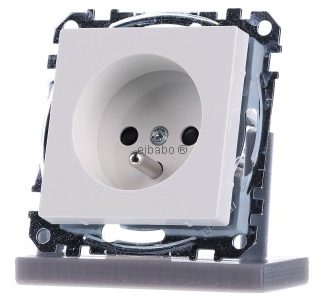 Глянцевая розетка Schuko Polar BRS с заземляющим контактом MEG2600-0319