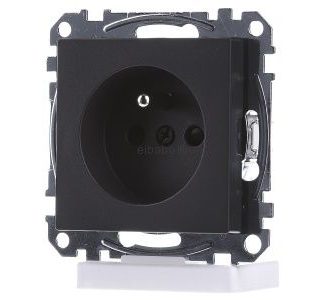 Антрацитовый контакт заземляющего контакта розетки Schuko BRS - MEG2600-0414