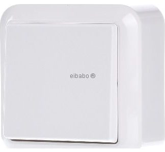 Кнопка, нормально разомкнутый контакт, 1-контактная, белая, полярная, для поверхностного монтажа - Кнопка KNX, 1 замыкающий контакт (нормально разомкнутый), белая...