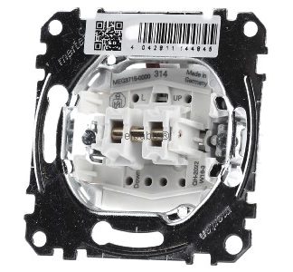 Вставка для выключателя рольставней, 1-полюсный, 10 А, 250 В переменного тока - 1-полюсный выключатель рольставней MEG3715-0000