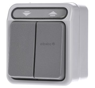 Кнопка для рольставни, 1-контактная, светло-серая - 1-полюсная кнопка для рольставни MEG3755-8029