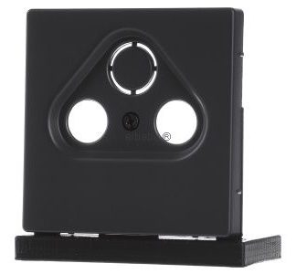 Центральная пластина антрацитового цвета для антенных разъемов - Базовый элемент с центральной крышкой MEG4123-6034