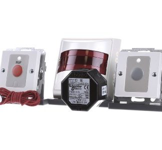 Набор туалетных принадлежностей для инвалидов, белый/блестящий флисовый, со скрытым креплением для блока питания. ME...