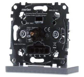 Многопроводной поворотный светодиодный диммер, встраиваемый в розетку, напряжение 230 В, встраиваемый диммер MEG514...