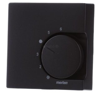 Центральная плата управления температурой помещения SW, матовый корпус термостата, черный, MEG5762-0403