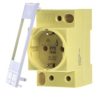Розетка VDE желтого цвета - Электрическая розетка 4000-68000-0020000