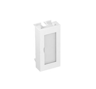 Защитная крышка для модуля 1/2 с полем для маркировки - Крышка для заглушки кремово-белого цвета...