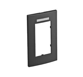 Маскирующая рамка 2x 84x140 мм sw-gr - двухсекционная рамка серого цвета AR45-BSF2 SWGR