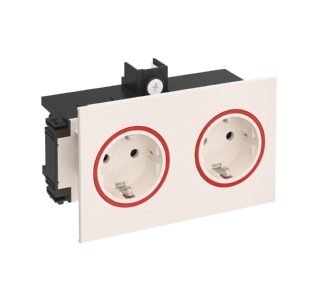 Двухпозиционная розетка SIGNA IN cws - Вилка BRK 2STD cws/rt