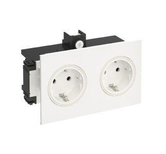 Двухпозиционная розетка SIGNA IN rws - Вилка BRK 2STD rws