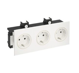 Трехпозиционная розетка SIGNA IN rws - Вилка BRK 3STD rws