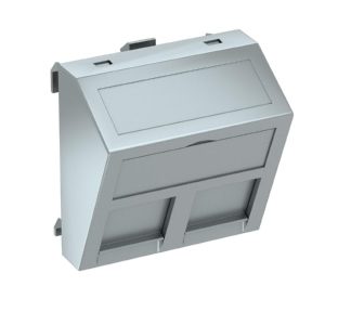 Технология передачи данных поддерживает окрашенный алюминий размером 45x45 мм — базовый элемент с центральной крышкой...