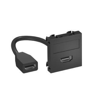 HDMI мультимедийный держатель 45x45 мм sw-gr - Базовый элемент с центральной крышкой MTG-HD F SWGR1