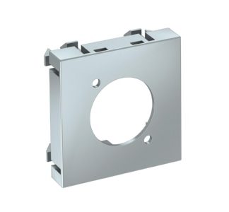 Мультимедийный держатель XLR 45x45 мм, окрашенный алюминий - базовый элемент с центральной крышкой MTG-...