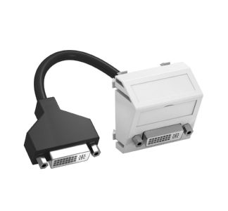 Мультимедийный DVI-разъем 45x45 мм RWS - Базовый элемент с центральной крышкой MTS-DVI F RW1