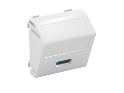 Мультимедийный привод USB 3.0A 45x45 мм RWS — базовый элемент с центральной крышкой MTS-U3A S RW1