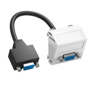 Мультимедийный разъем VGA 45x45 мм RWS - крышка MTS-VGA F RW1