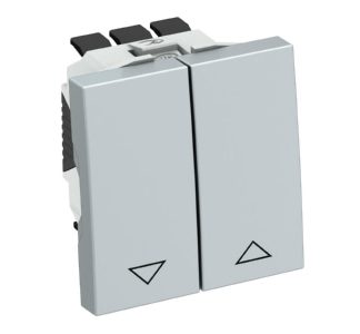 Кнопка управления рольставнями из окрашенного алюминия - однополюсная кнопка для рольставней RT-BS AL1