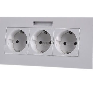 Трехпозиционный сетевой фильтр 84x185x59 см, чисто белый - электрическая розетка SDE-RW D0RW3B
