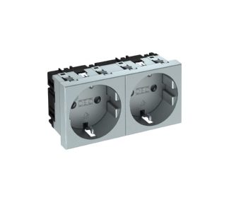 Розетка с углом 0 градусов, двойной защитный контакт - Электрическая розетка STD-D0 AL2