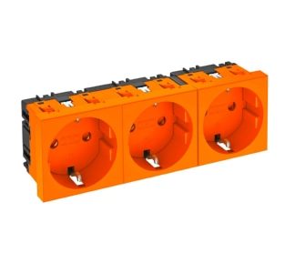 Розетка с углом 0 градусов, тройной защитный контакт - Электрическая розетка STD-D0 ROR3