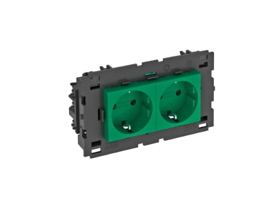 Розетка 0 градусов, 2x 250 В, 10/16 А, Schuko - электрическая розетка STD-D0C8 MZGN2