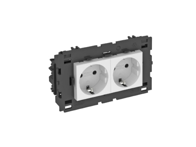 Розетка 0 градусов, 2x 250 В, 10/16 А, Schuko - электрическая розетка STD-D0C8 RW2