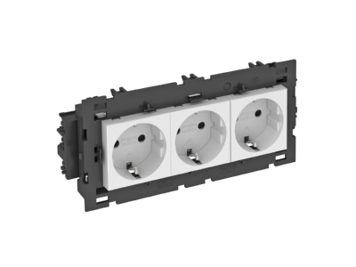 Розетка 0 градусов, 3x 250 В, 10/16 А, Schuko - электрическая розетка STD-D0C8 RW3