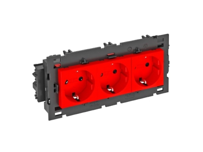 Розетка 0 градусов, 3x 250 В, 10/16 А, Schuko - электрическая розетка STD-D0C8 SRO3