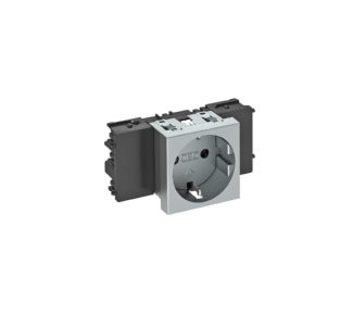 Розетка 0 градусов, 1x 250 В, 10/16 А, Schuko - электрическая розетка STD-D0C AL1