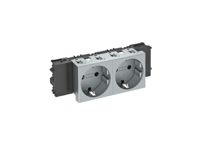 Розетка 0 градусов, 2x 250 В, 10/16 А, Schuko - электрическая розетка STD-D0C AL2