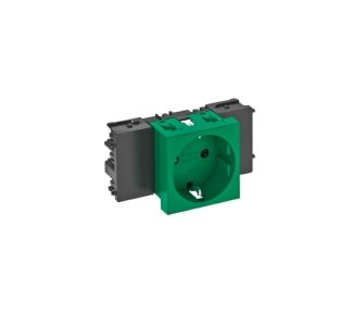 Розетка 0 градусов, 1x 250 В, 10/16 А, Schuko - электрическая розетка STD-D0C MZGN1
