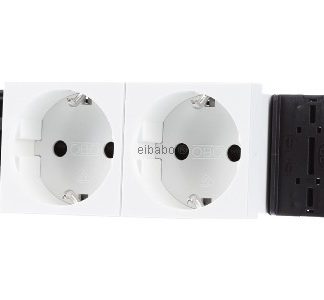 Розетка 0 градусов, 2x 250 В, 10/16 А, Schuko - электрическая розетка STD-D0C RW2
