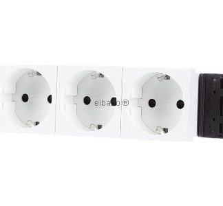 Розетка 0 градусов, 3x 250 В, 10/16 А, Schuko - электрическая розетка STD-D0C RW3