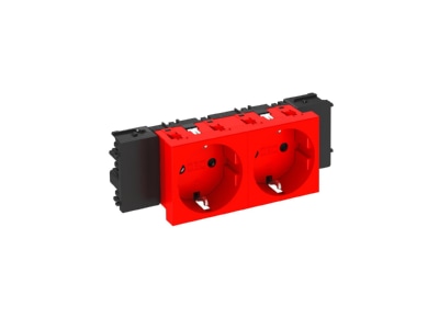 Розетка 0 градусов, 2x 250 В, 10/16 А, Schuko - электрическая розетка STD-D0C SRO2